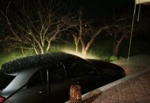 Ισχυρή χαλαζόπτωση τα ξημερώματα στα Πουλάτα